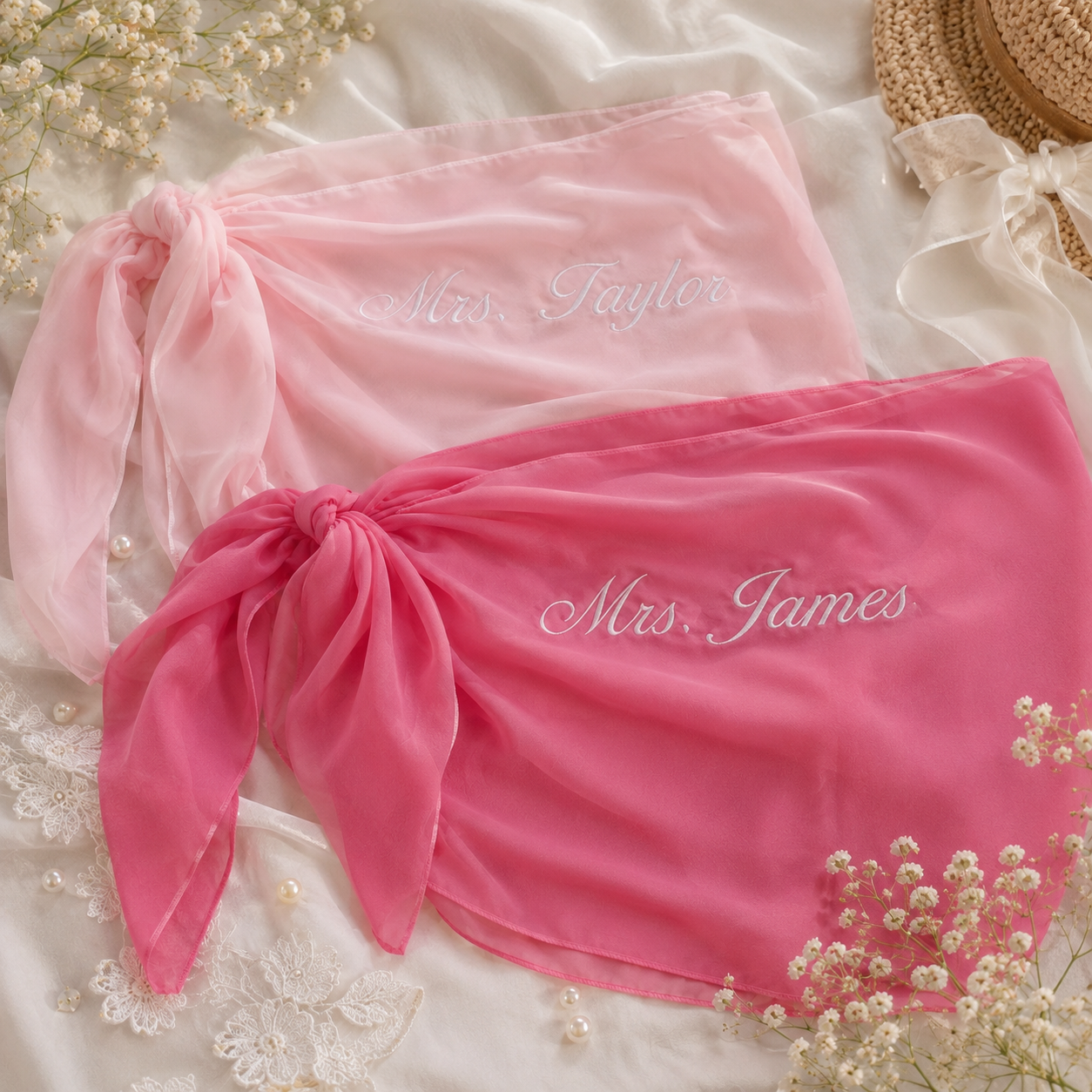 Personalized Embroidered Wraparound