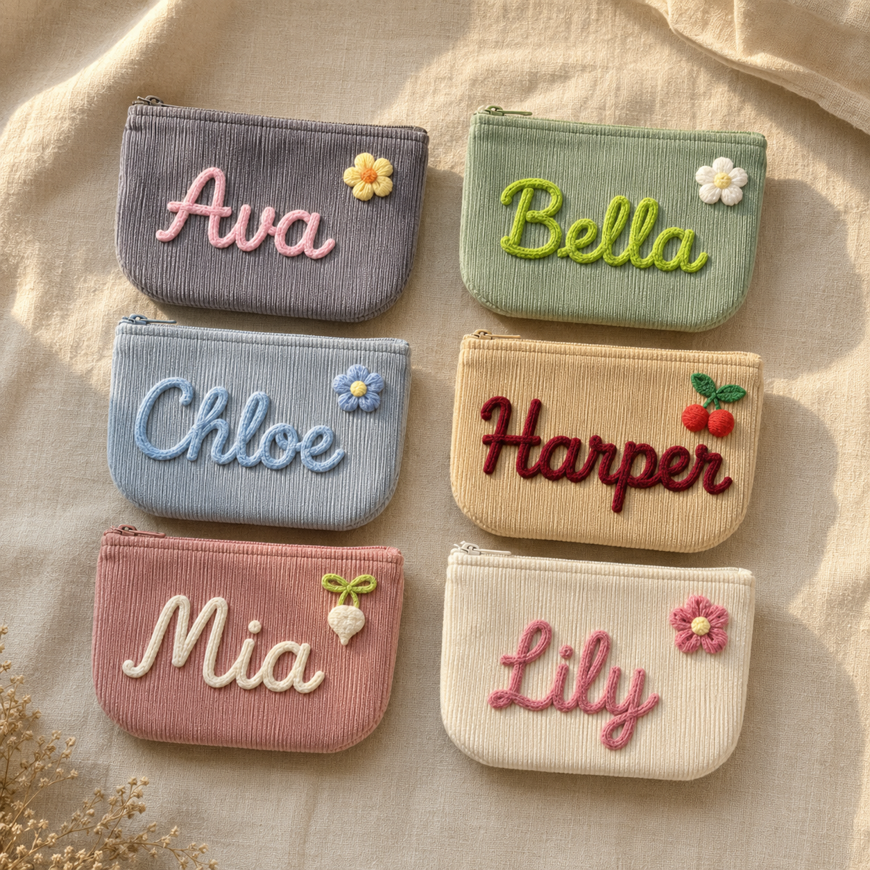 Personalized Embroidered Pouch