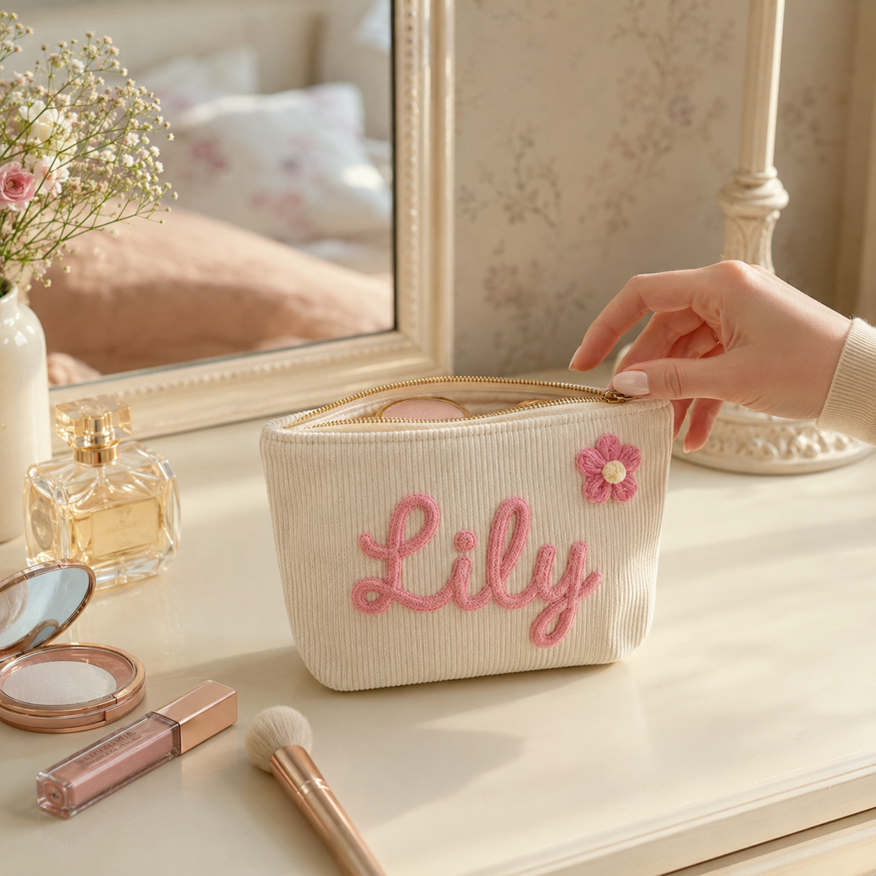 Personalized Embroidered Pouch