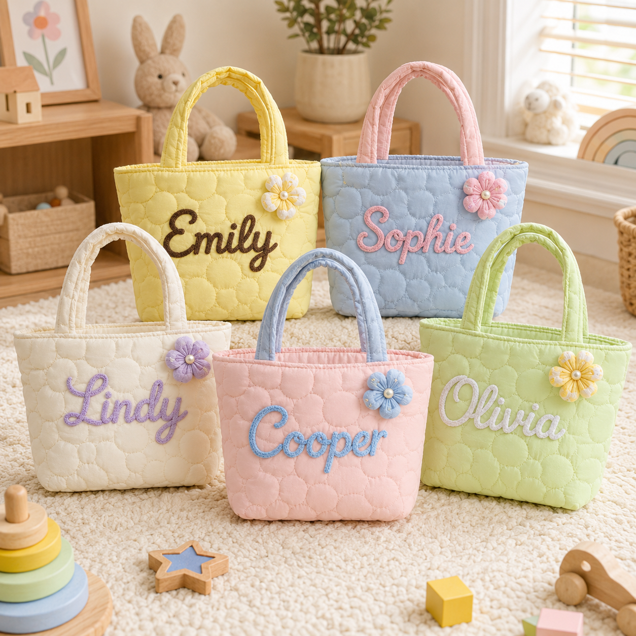 Personalized Embroidered Teddy Bag
