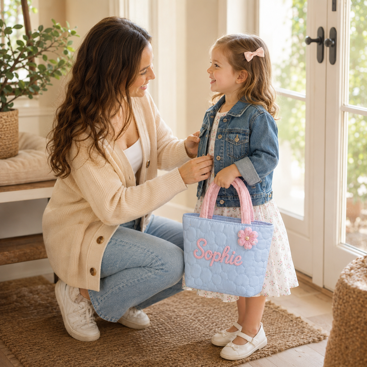 Personalized Embroidered Teddy Bag
