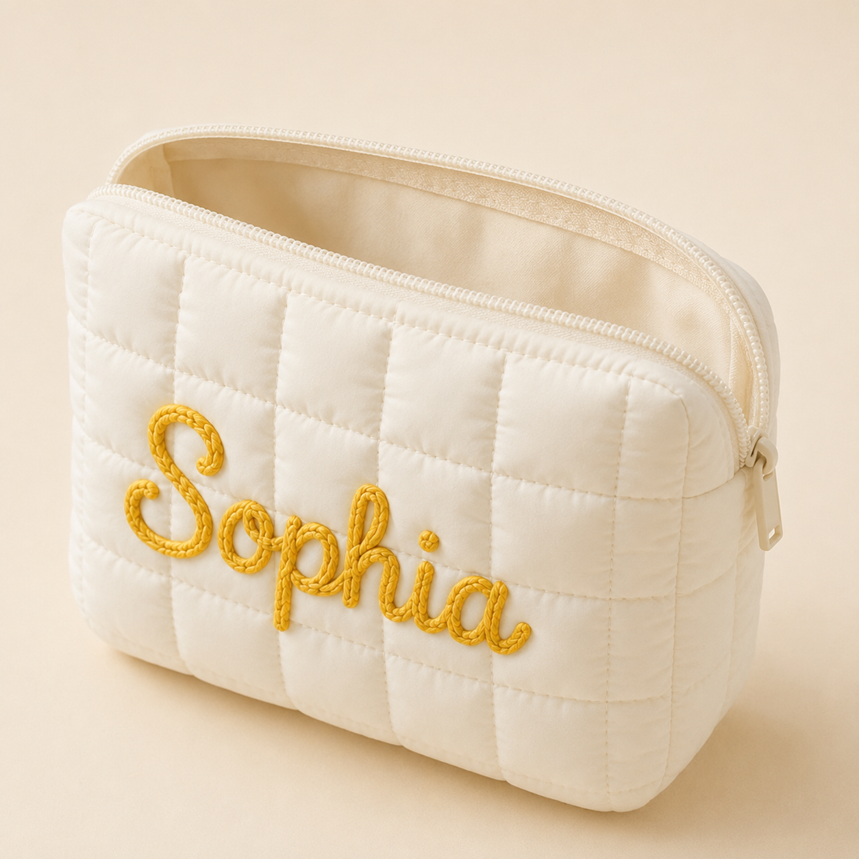 Personalized Embroidered Puff Case