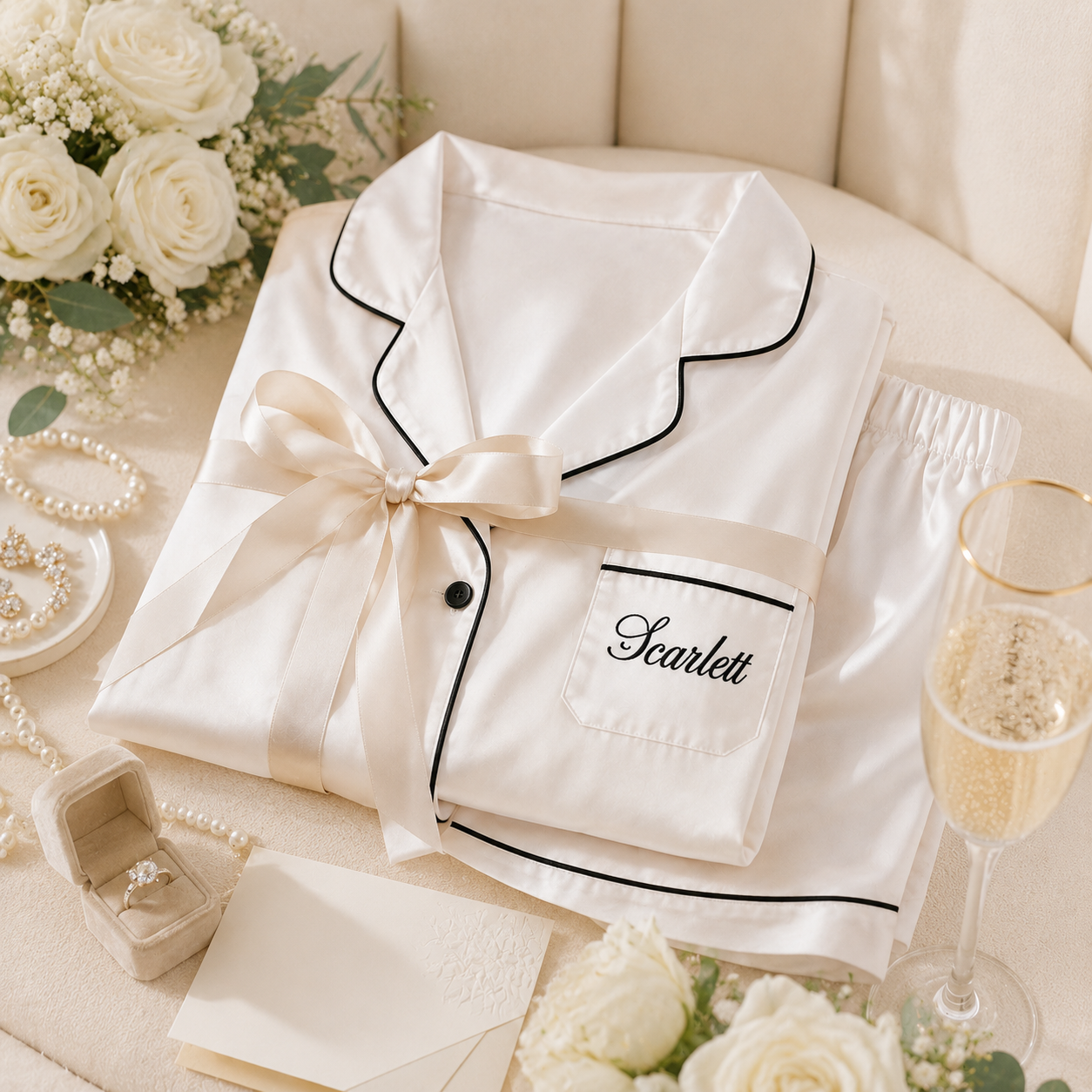 Personalized Embroidered Pajamas