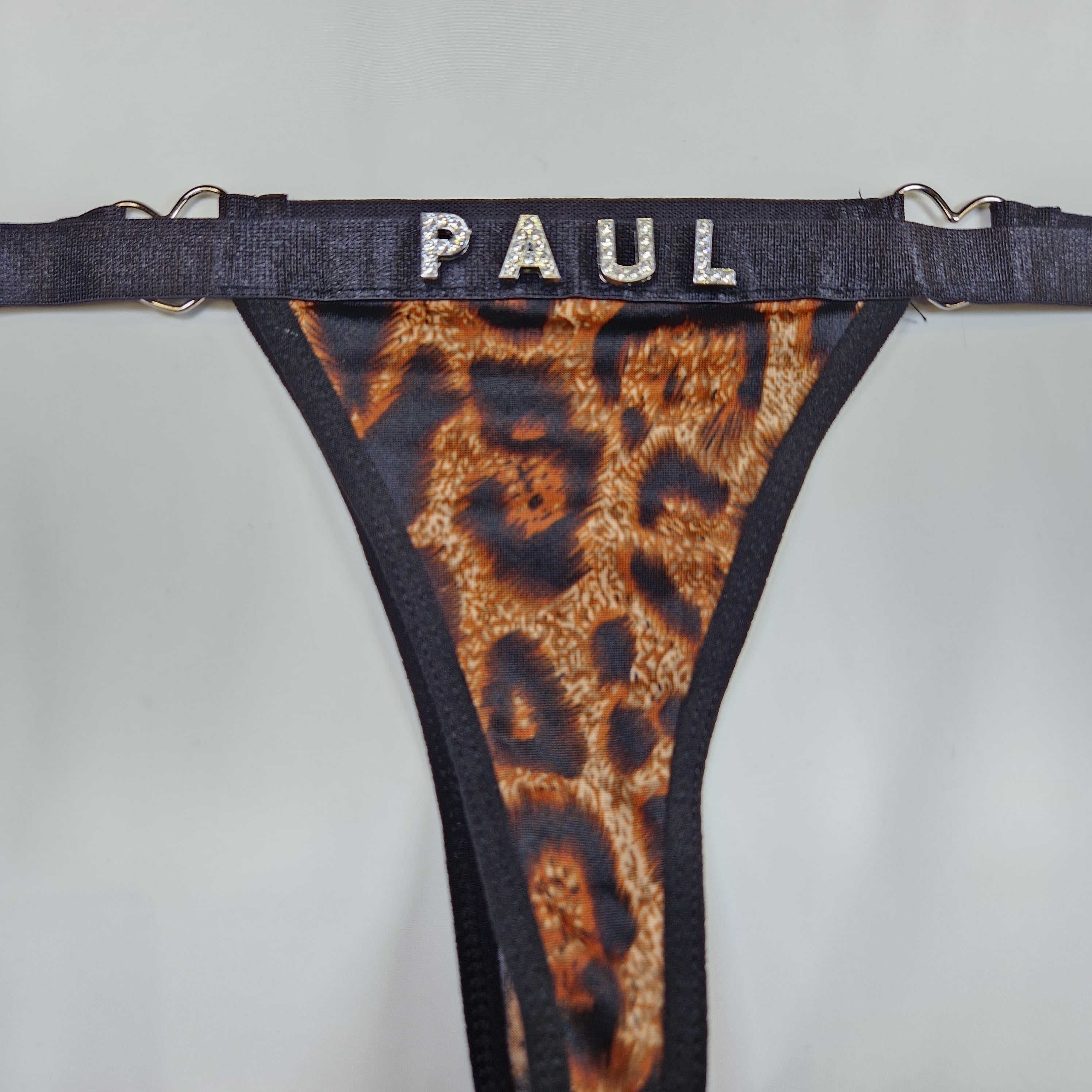 Personalized Leopard Lingerie Set