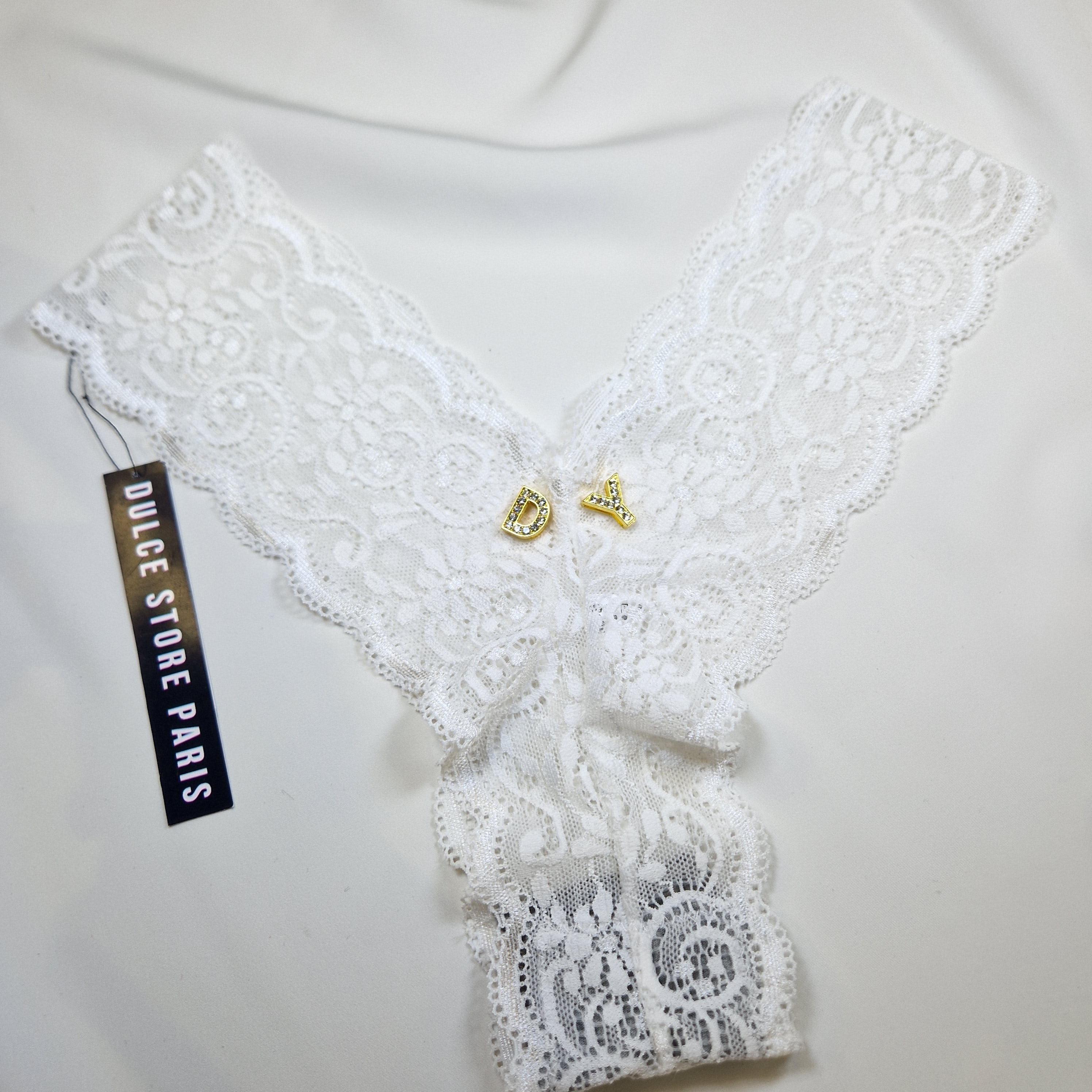 Personalized Lace Thong