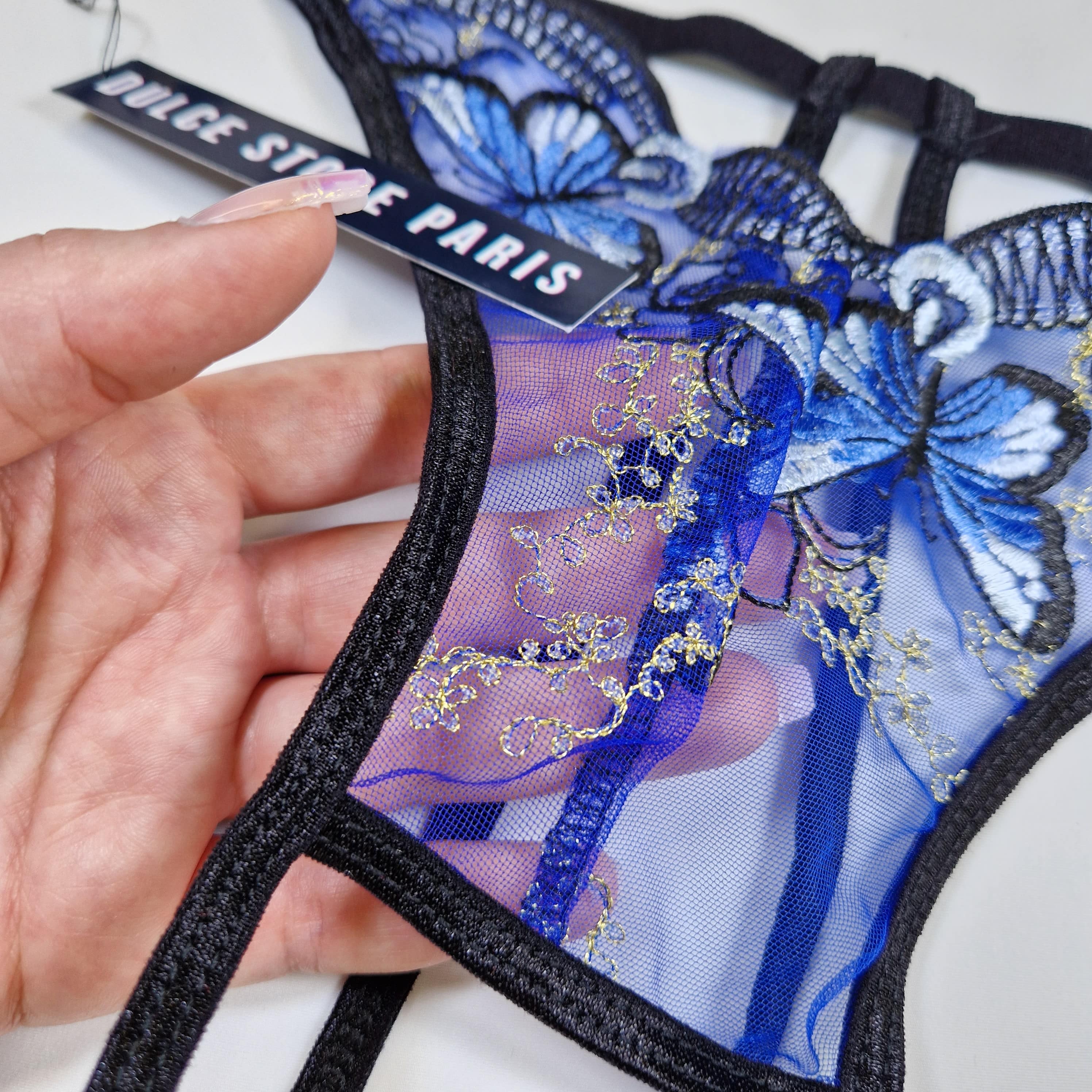 Personalized Butterfly Thong (Crotchless)
