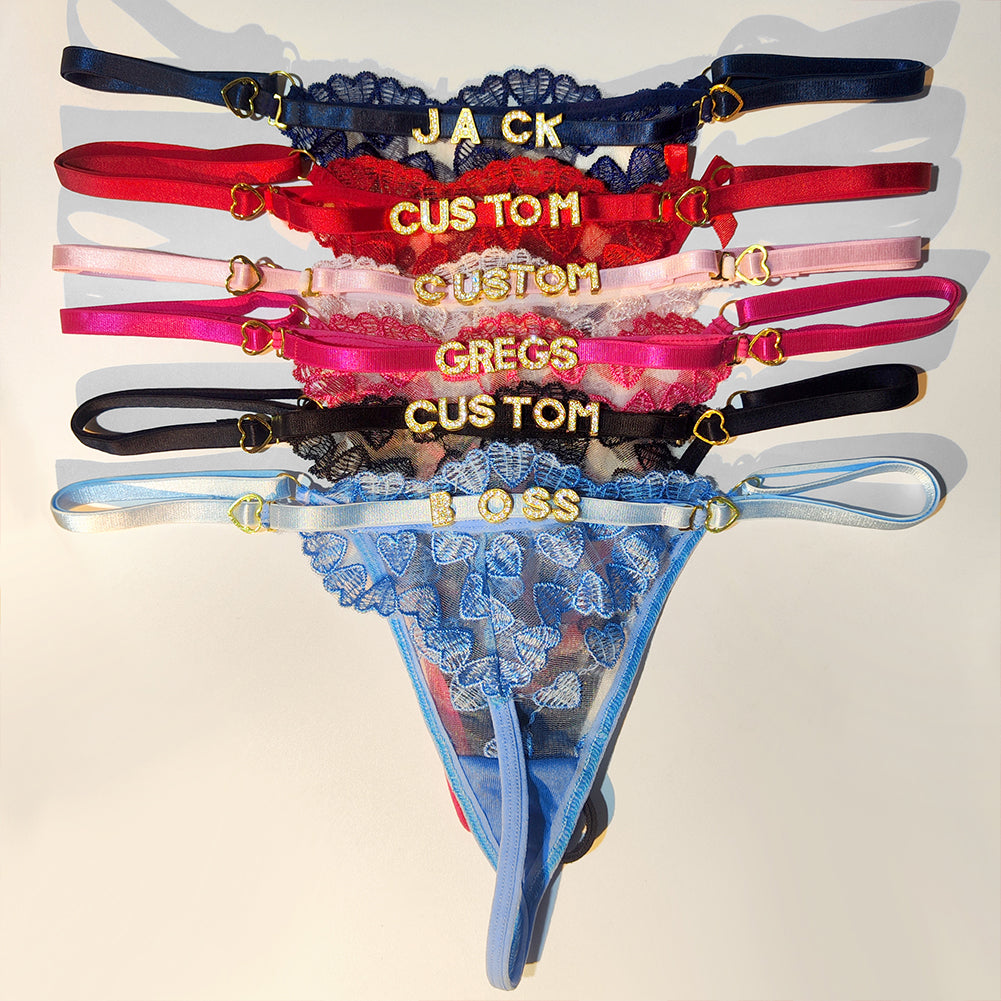 DIY Personalized Heart Thong