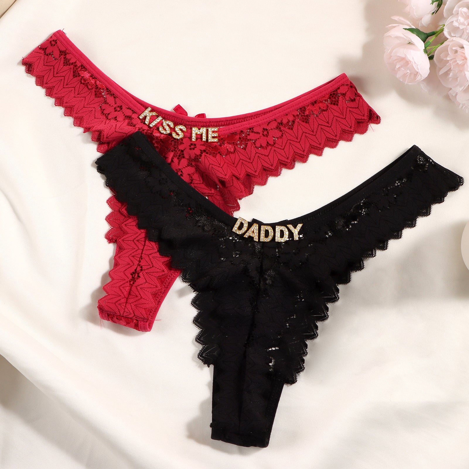 Personalized Lace Tanga