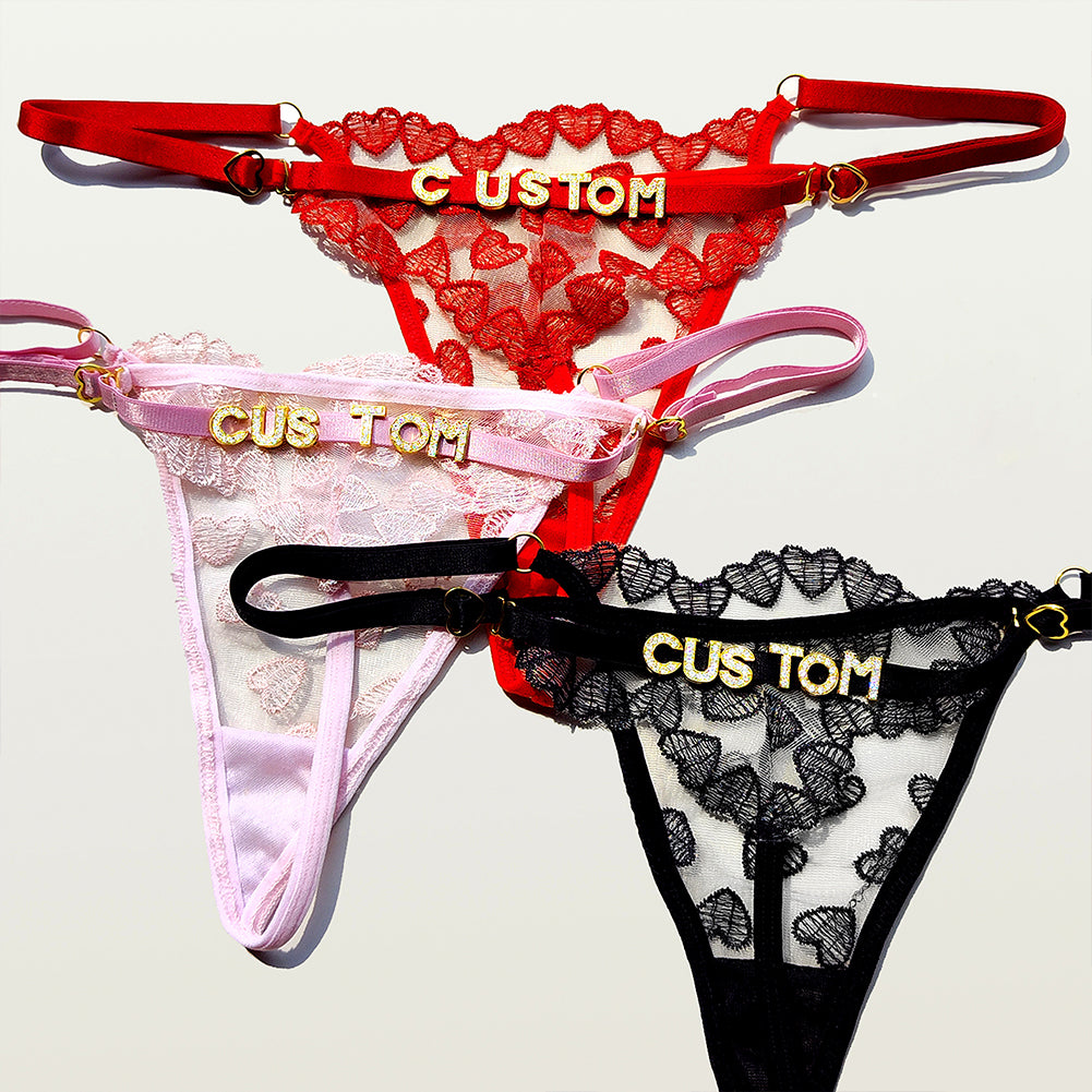 DIY Personalized Heart Thong