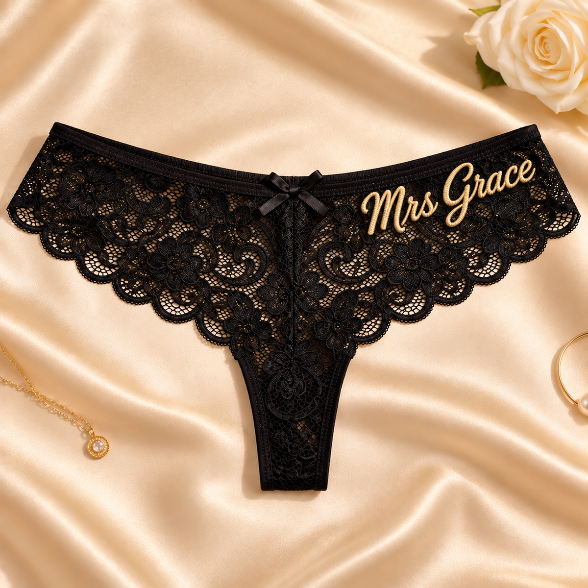 Personalized Embroidered Tanga