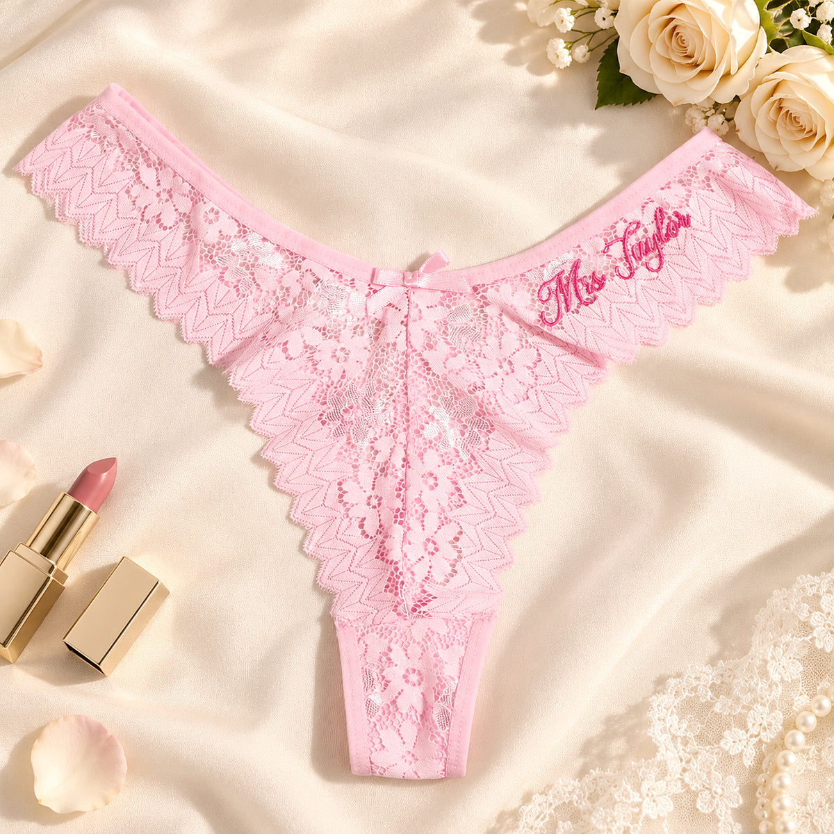 Personalized Embroidered Tanga