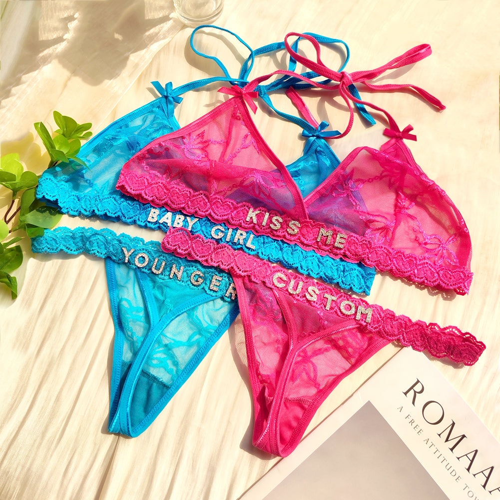 Gepersonaliseerde Strass-Set (+ GRATIS Strass Jarretelgordel)