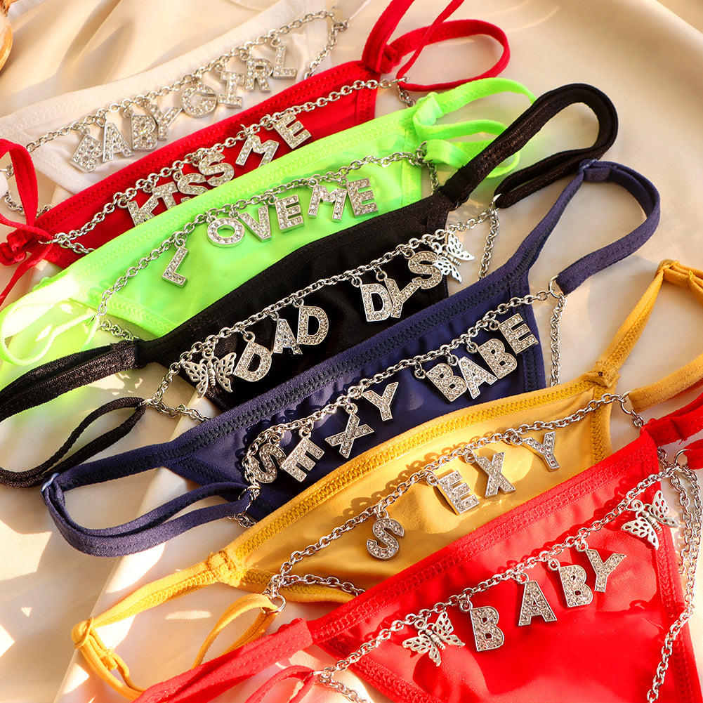 Personalized Triangle Chain Thong