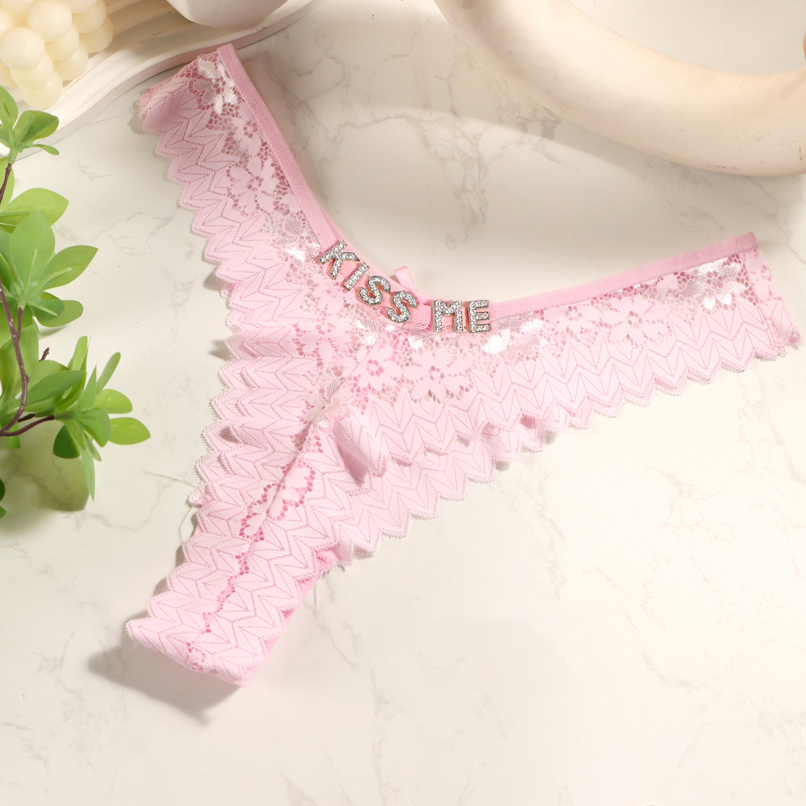 Personalized Lace Tanga