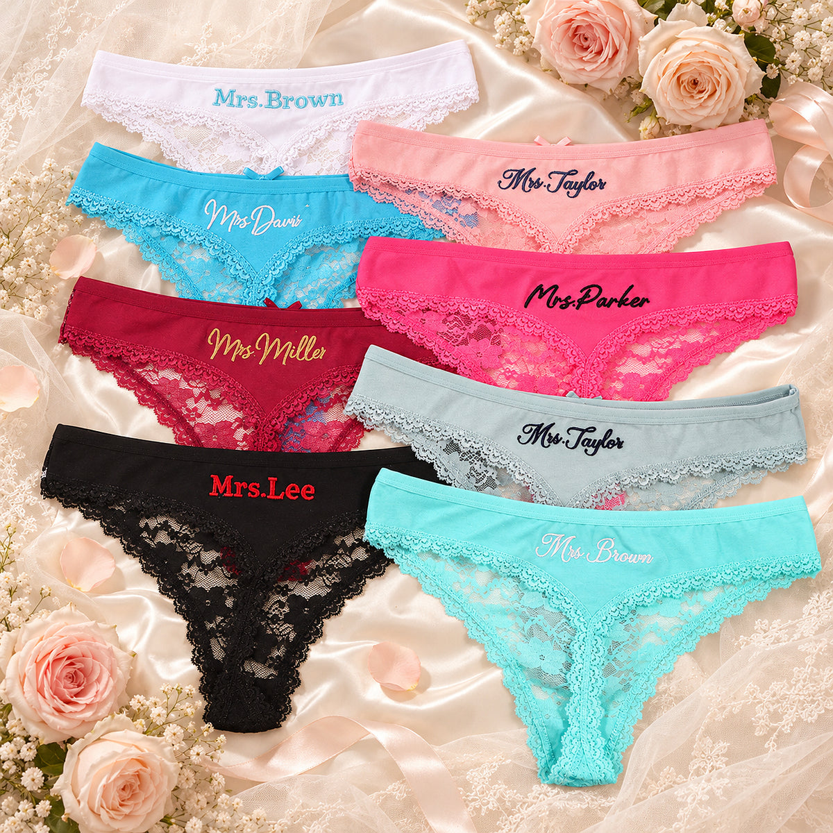 Personalized Embroidered Tanga