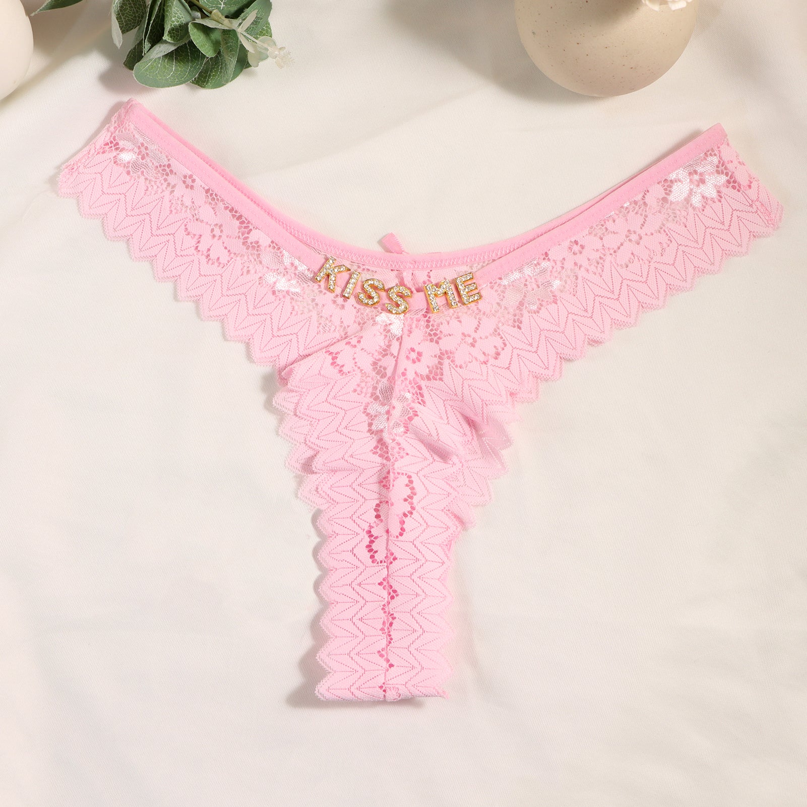 Personalized Lace Tanga