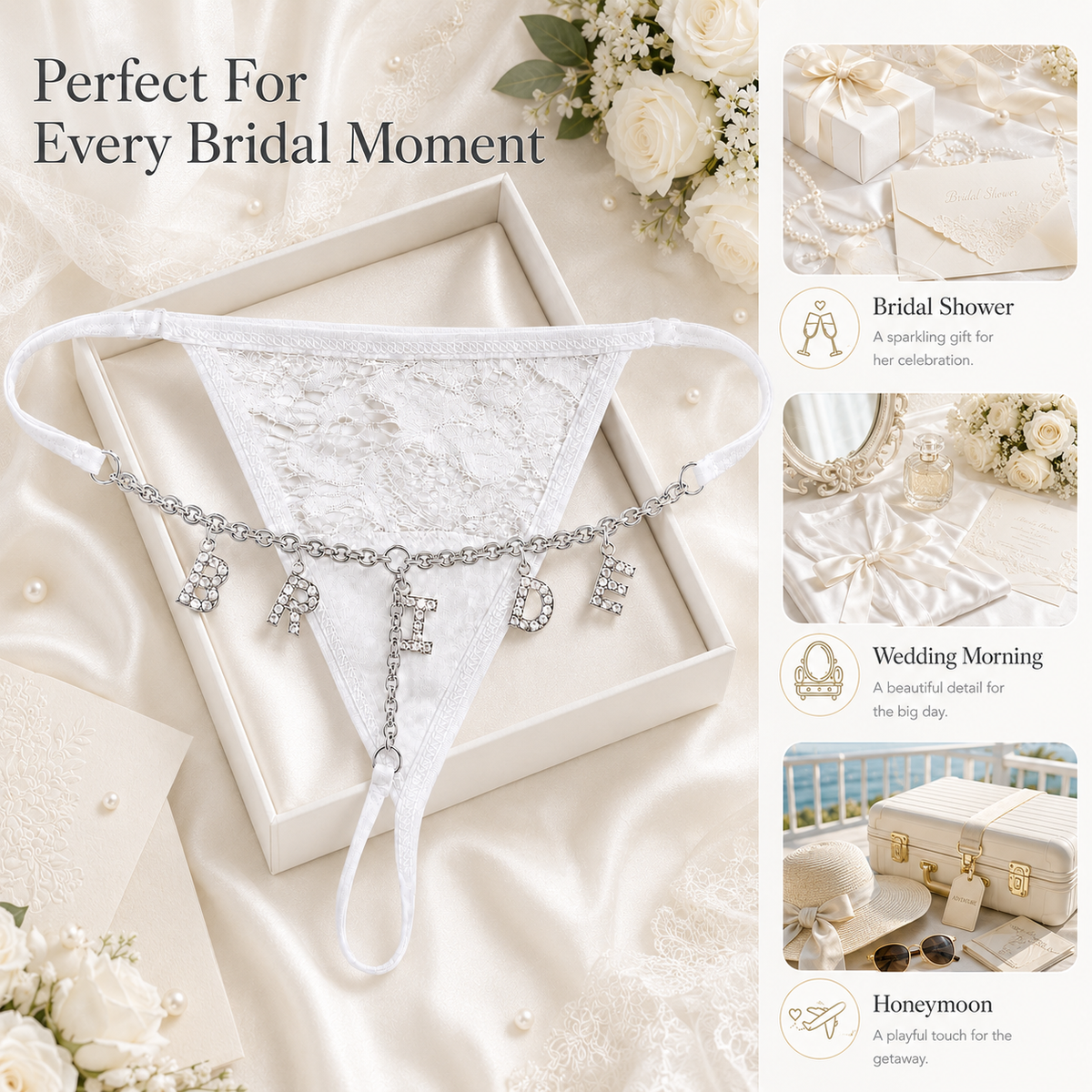 Personalized Bride Thong