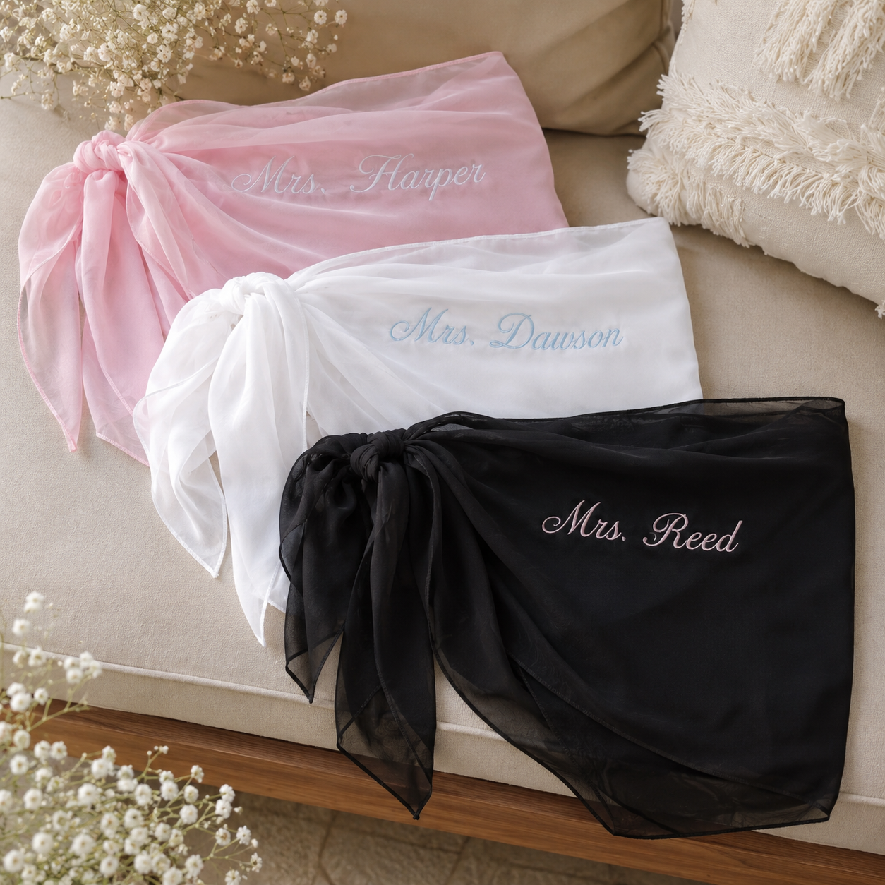 Personalized Embroidered Wraparound
