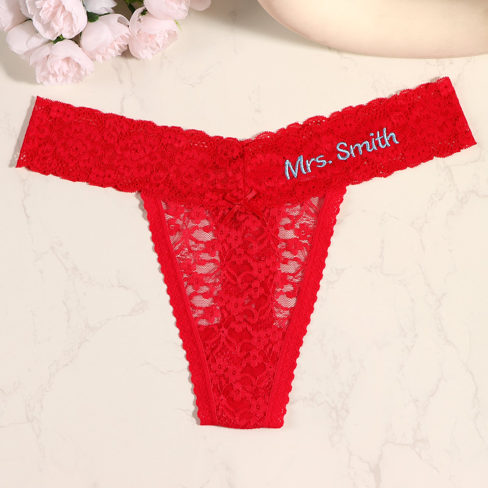 Personalized Embroidered Tanga