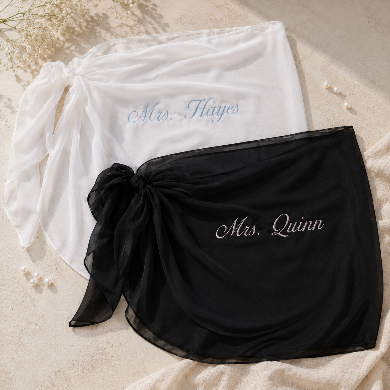 Personalized Embroidered Wraparound