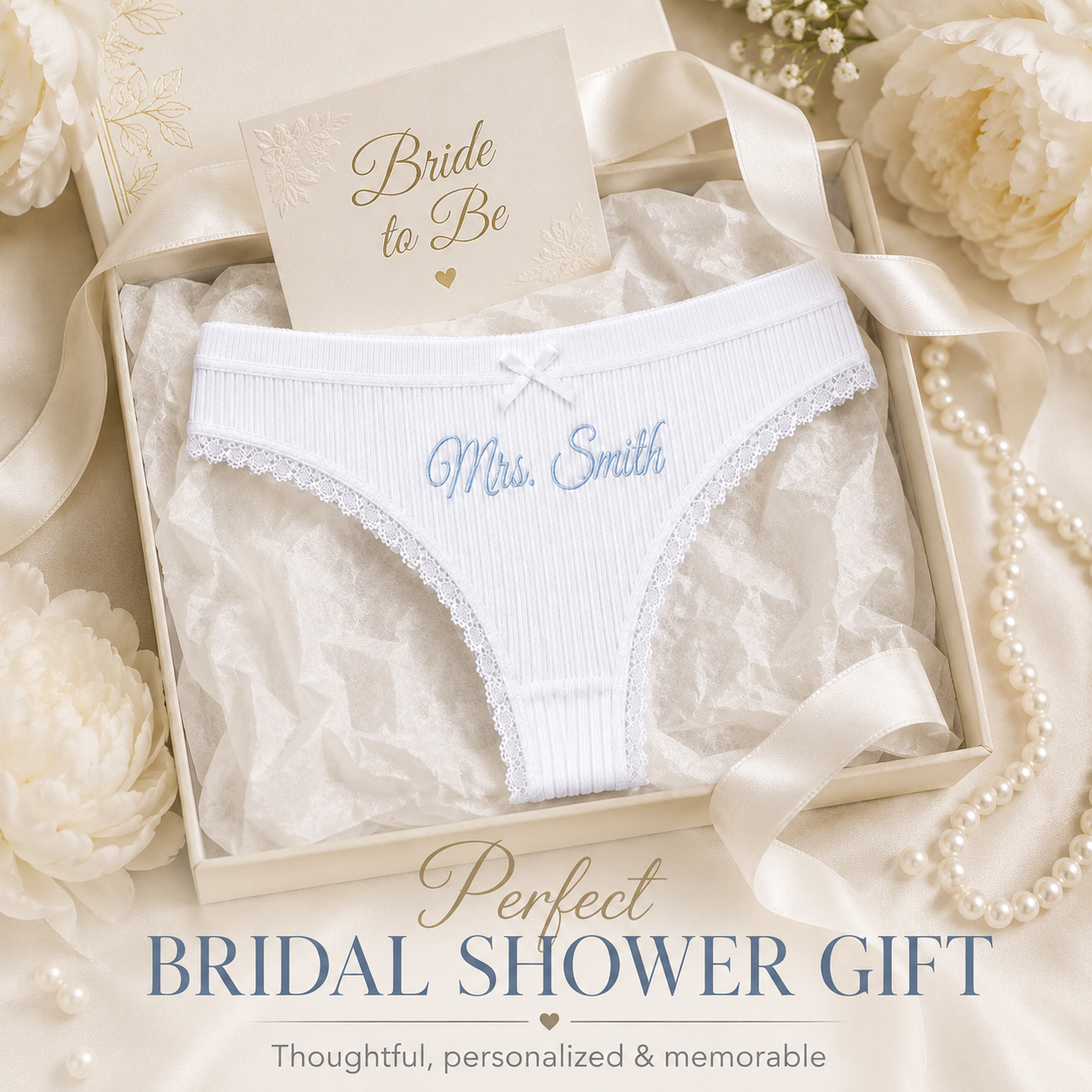 Personalized Embroidered Panty