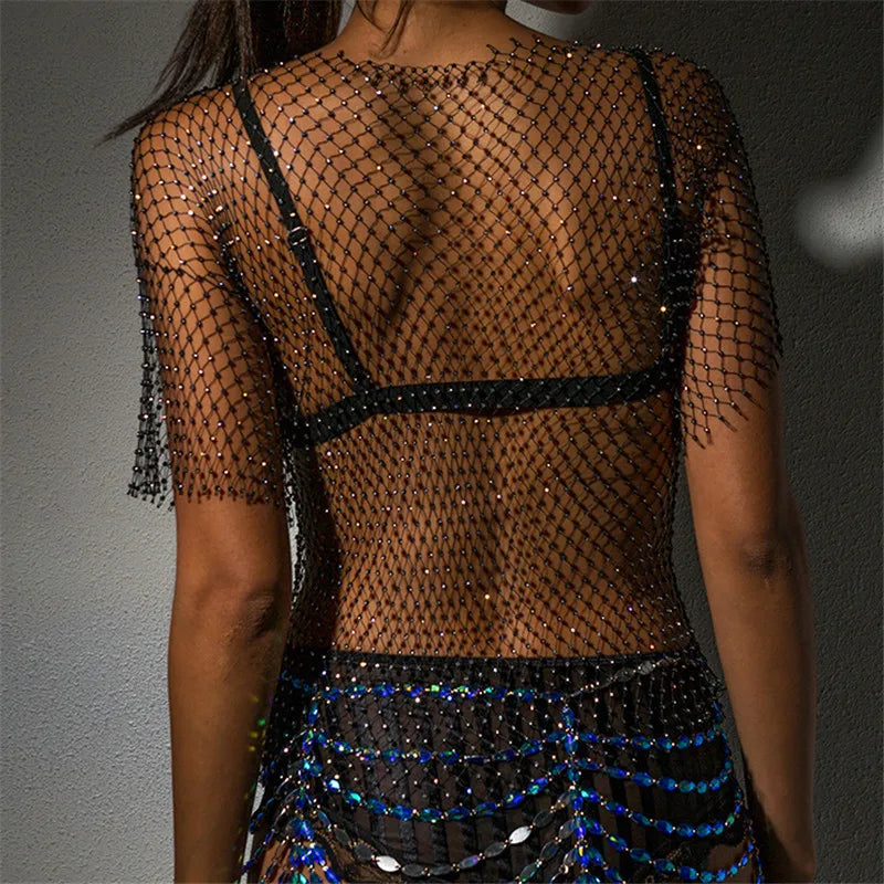 Short Sleeve Mesh Top