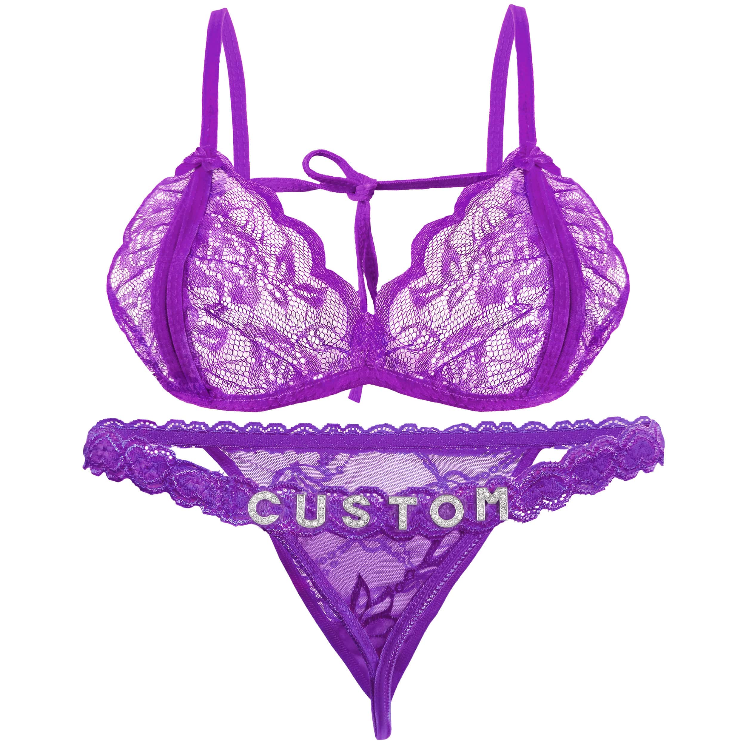 Lace Personalized Lingerie Set