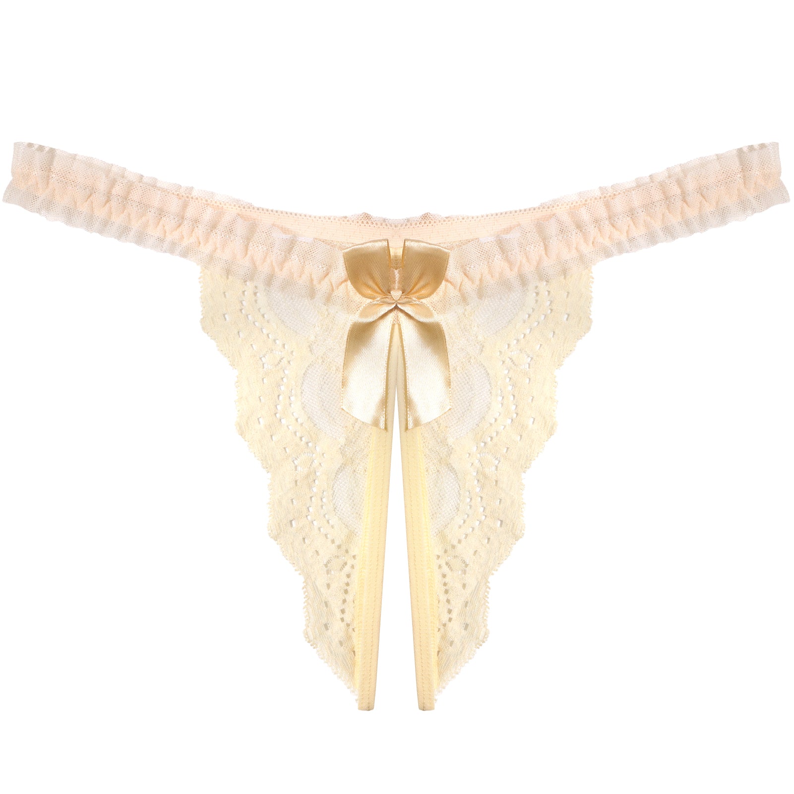 Personalized Bow Thong (Crotchless)