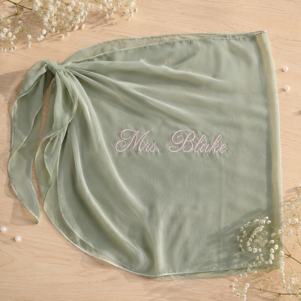 Personalized Embroidered Wraparound