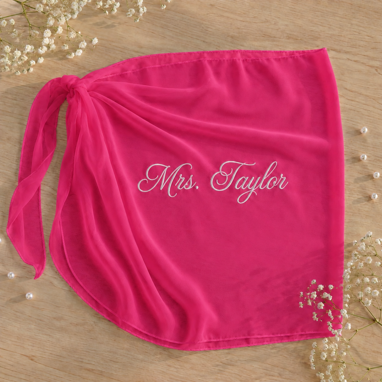 Personalized Embroidered Wraparound