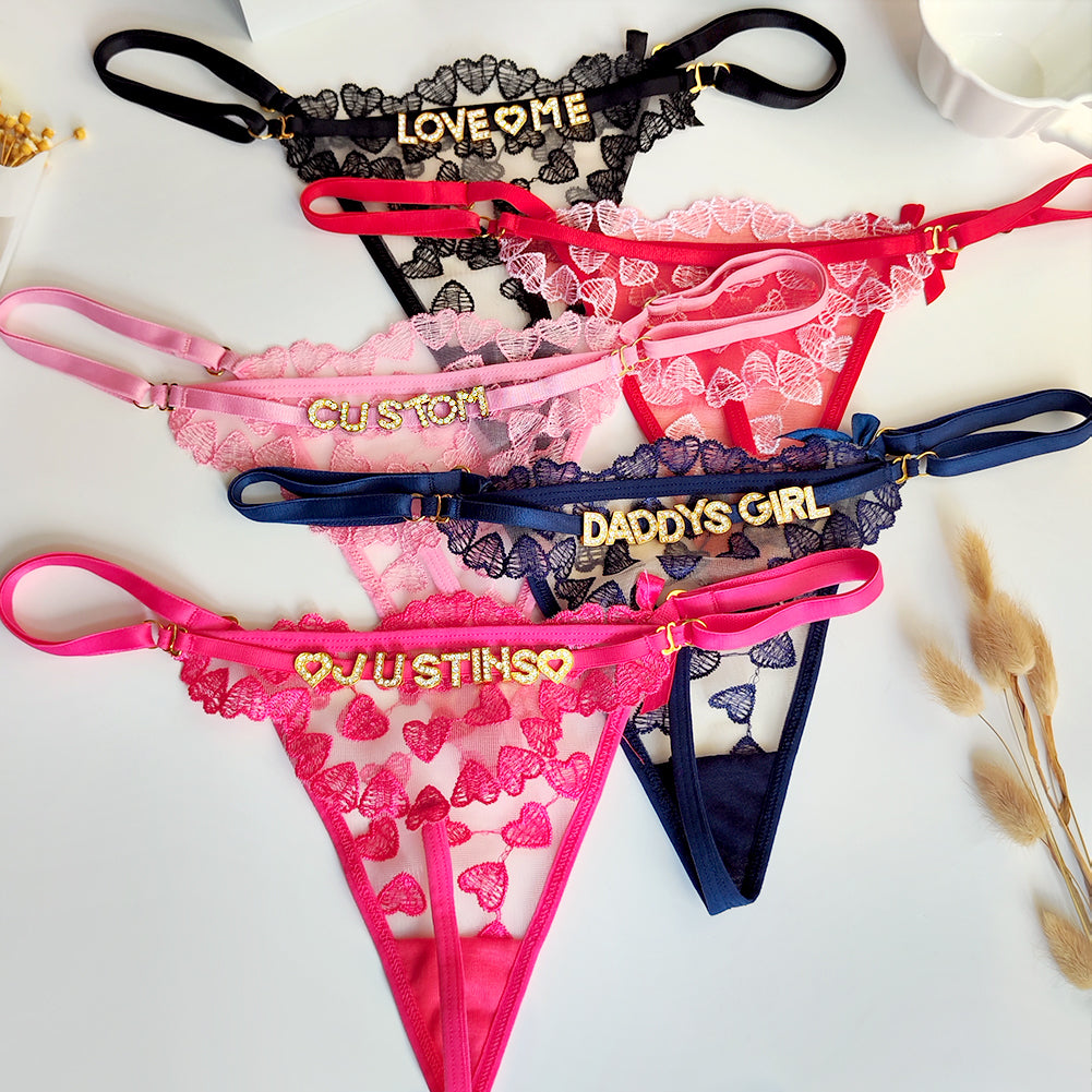 DIY Personalized Heart Thong