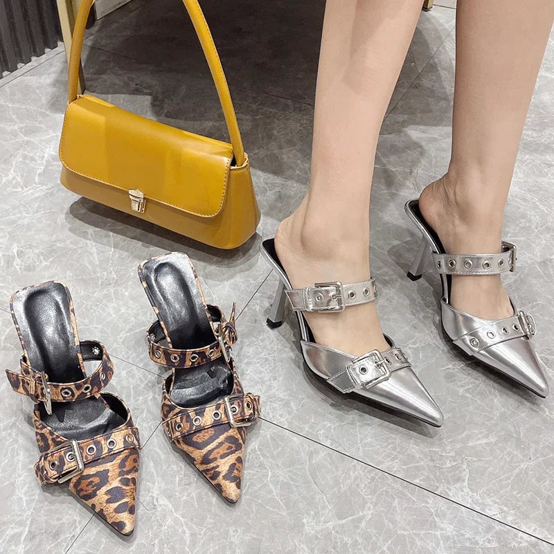 Leopard Thin Heels