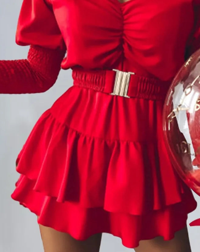 Off The Shoulder Long Sleeves Dress