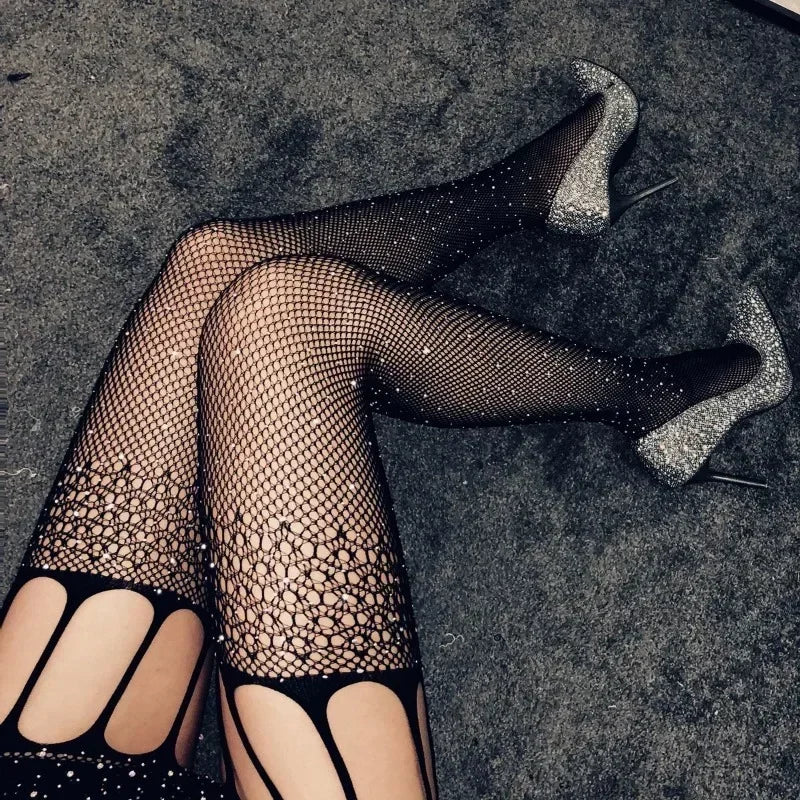 Rhinestones Tights