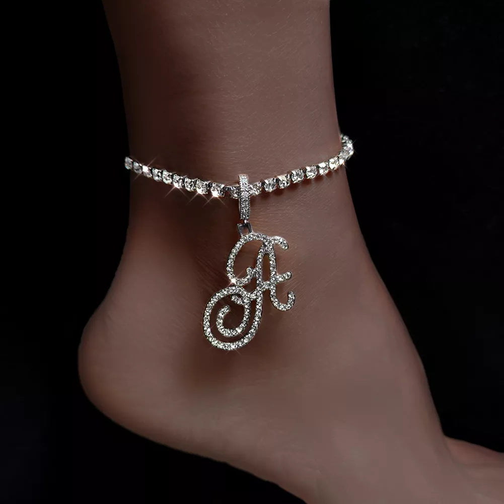 XXL Initial Anklet