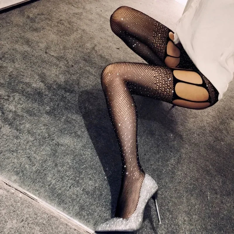 Rhinestones Tights