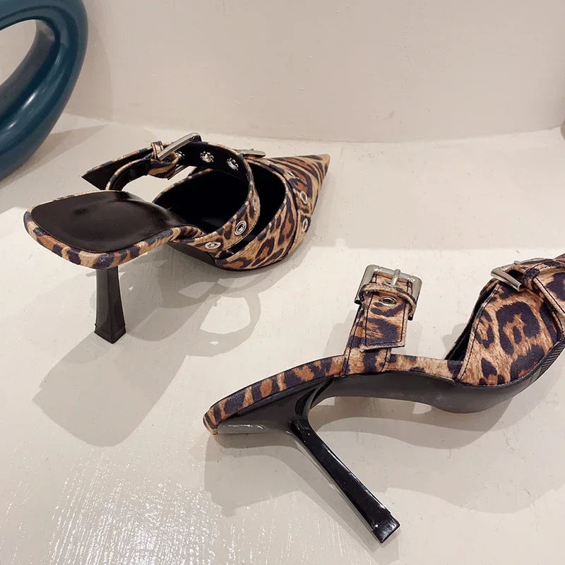 Leopard Thin Heels
