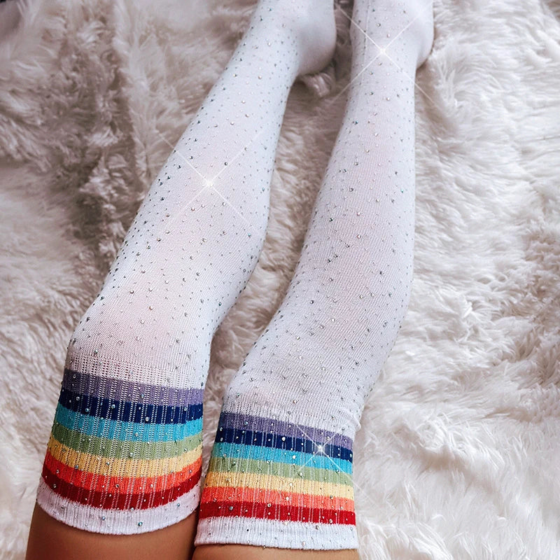 Rhinestones Socks