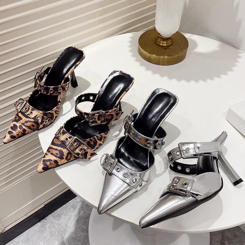 Leopard Thin Heels