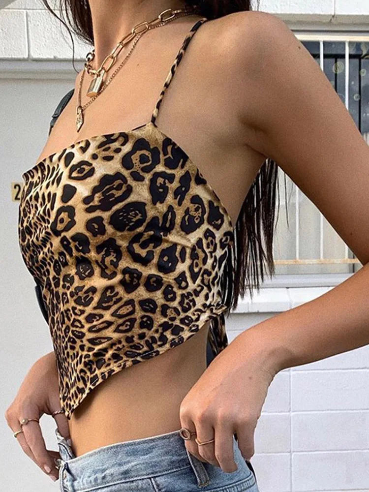 Leopard Bandana Tank Top