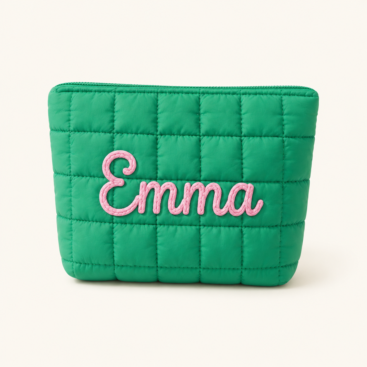 Personalized Embroidered Puff Case