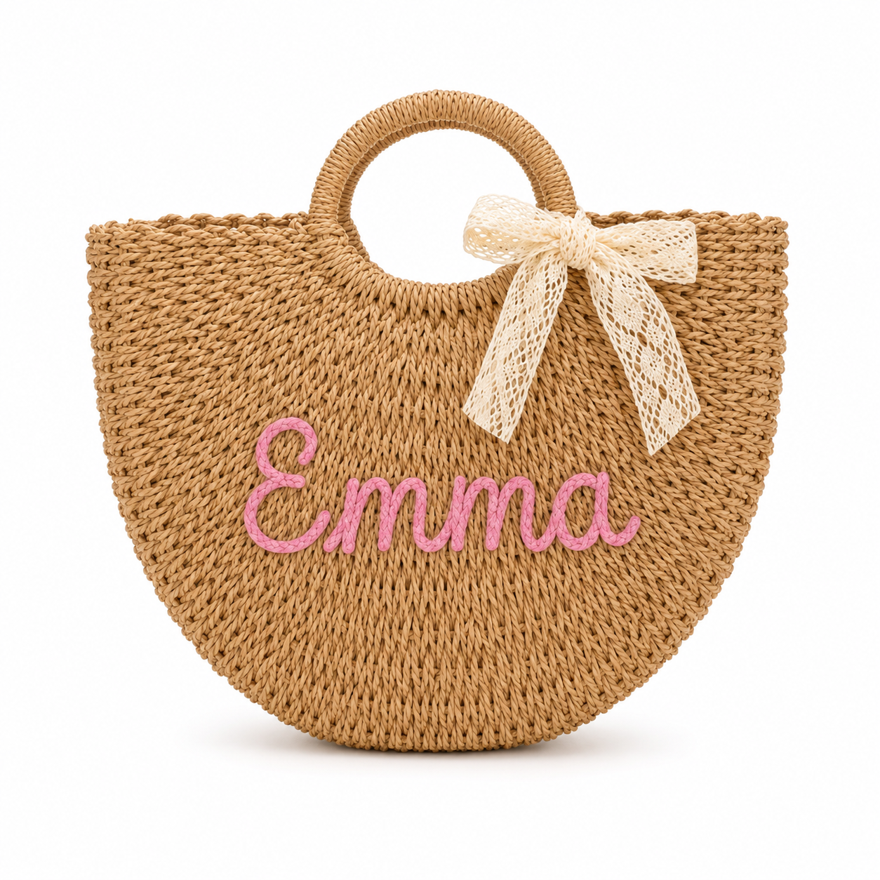 Personalized Embroidered Bow Bag