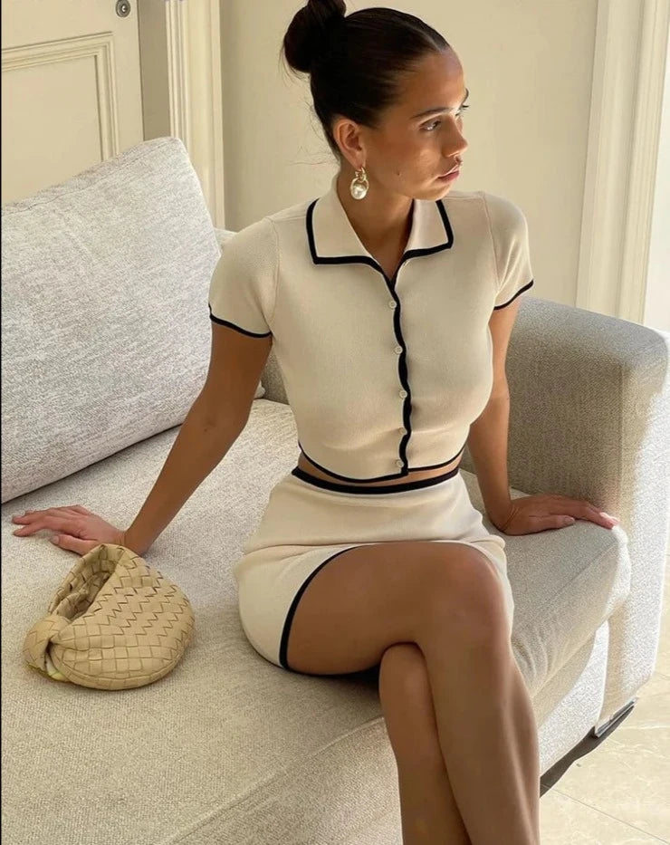 Ribbed Women 2 Pieces Set