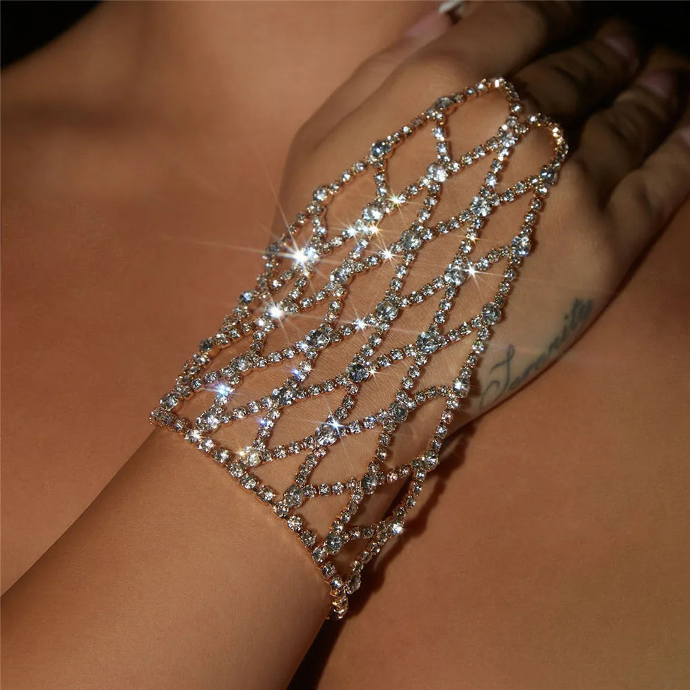Diamond Hand Bracelet