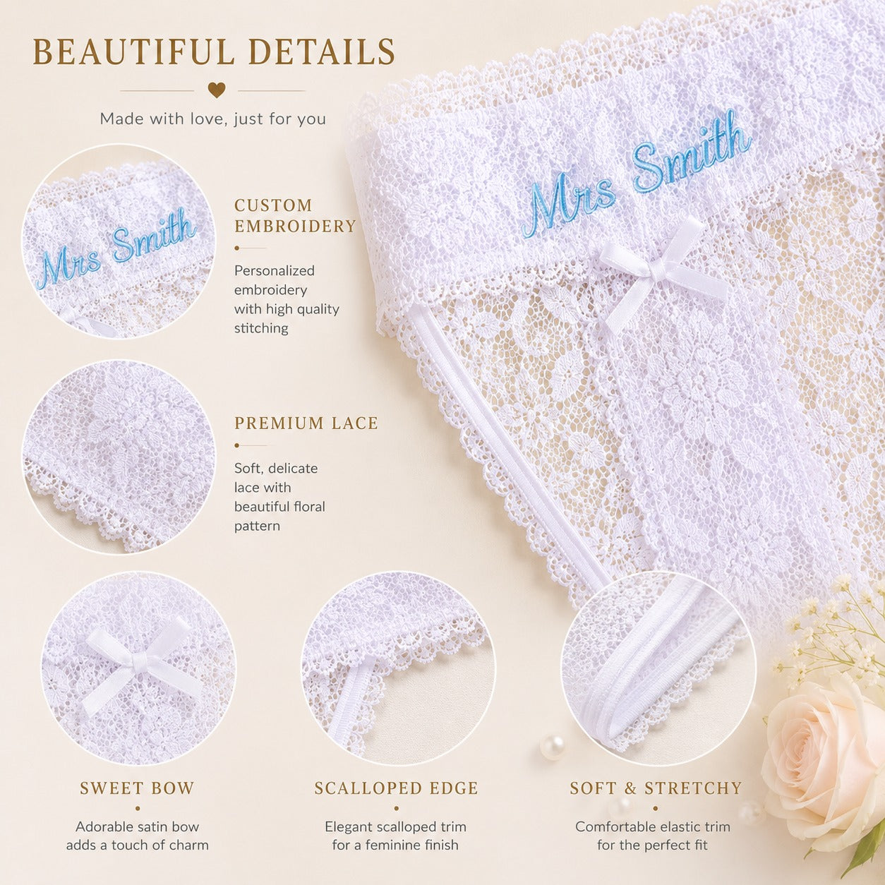 Personalized Embroidered Pajamas