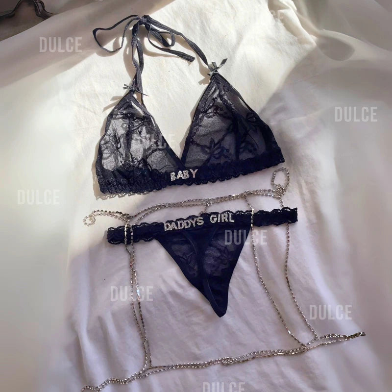 Personalized Strass Set (+FREE GARTER BELT)
