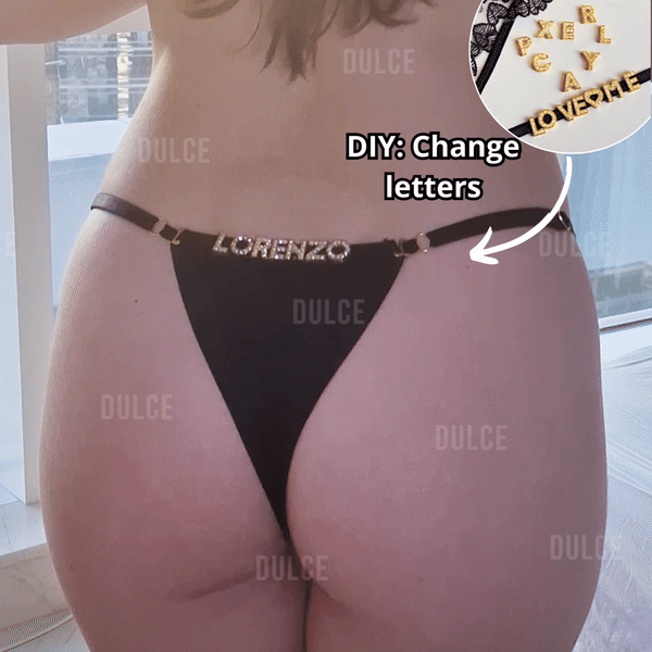 DIY Personalized Kiss Thong