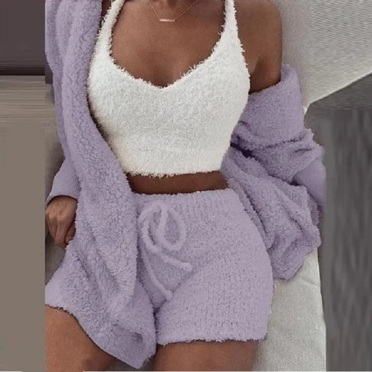 Fluffy Pajamas 3Pcs