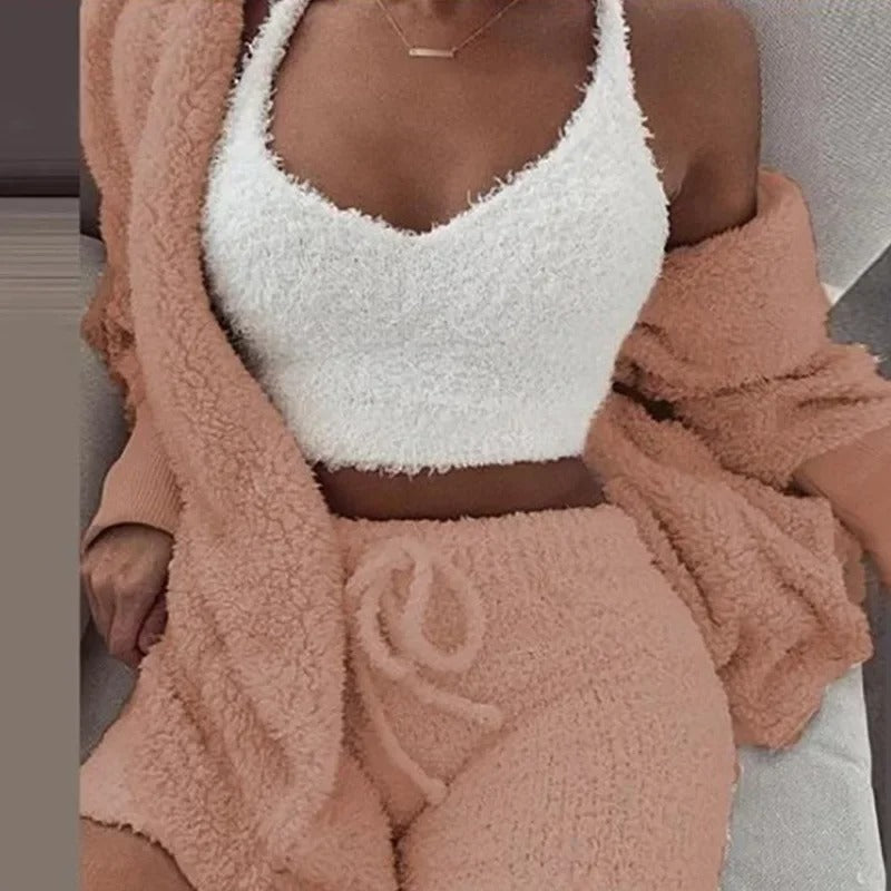 Fluffy Pajamas 3Pcs