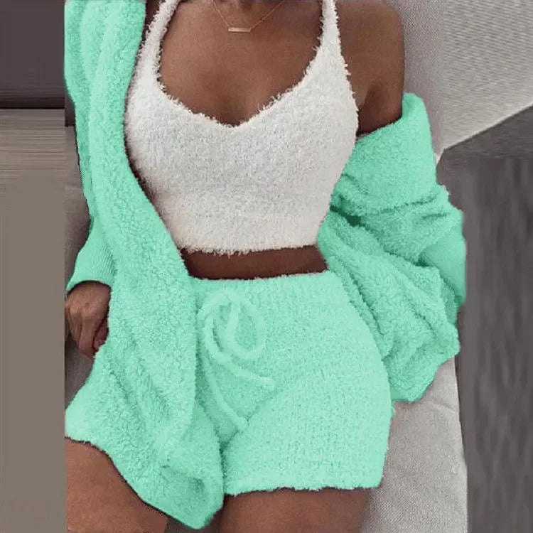 Fluffy Pajamas 3Pcs